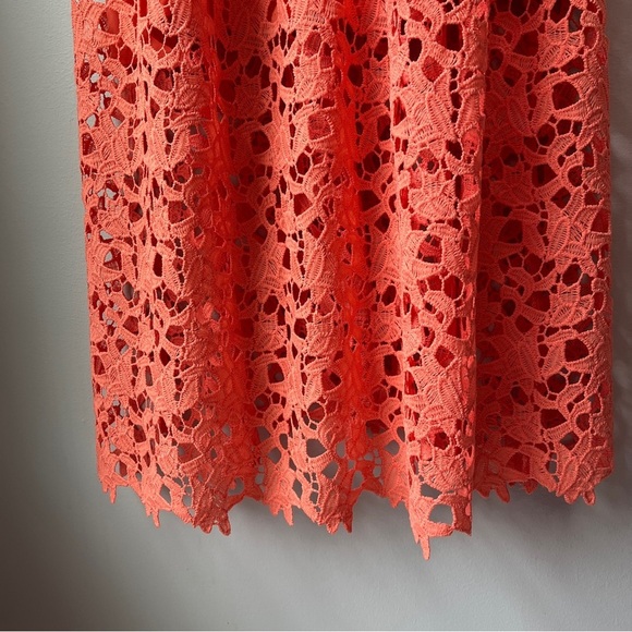 ASTR Midi Length Lace Coral Strap Cocktail Dress - Picture 7 of 10